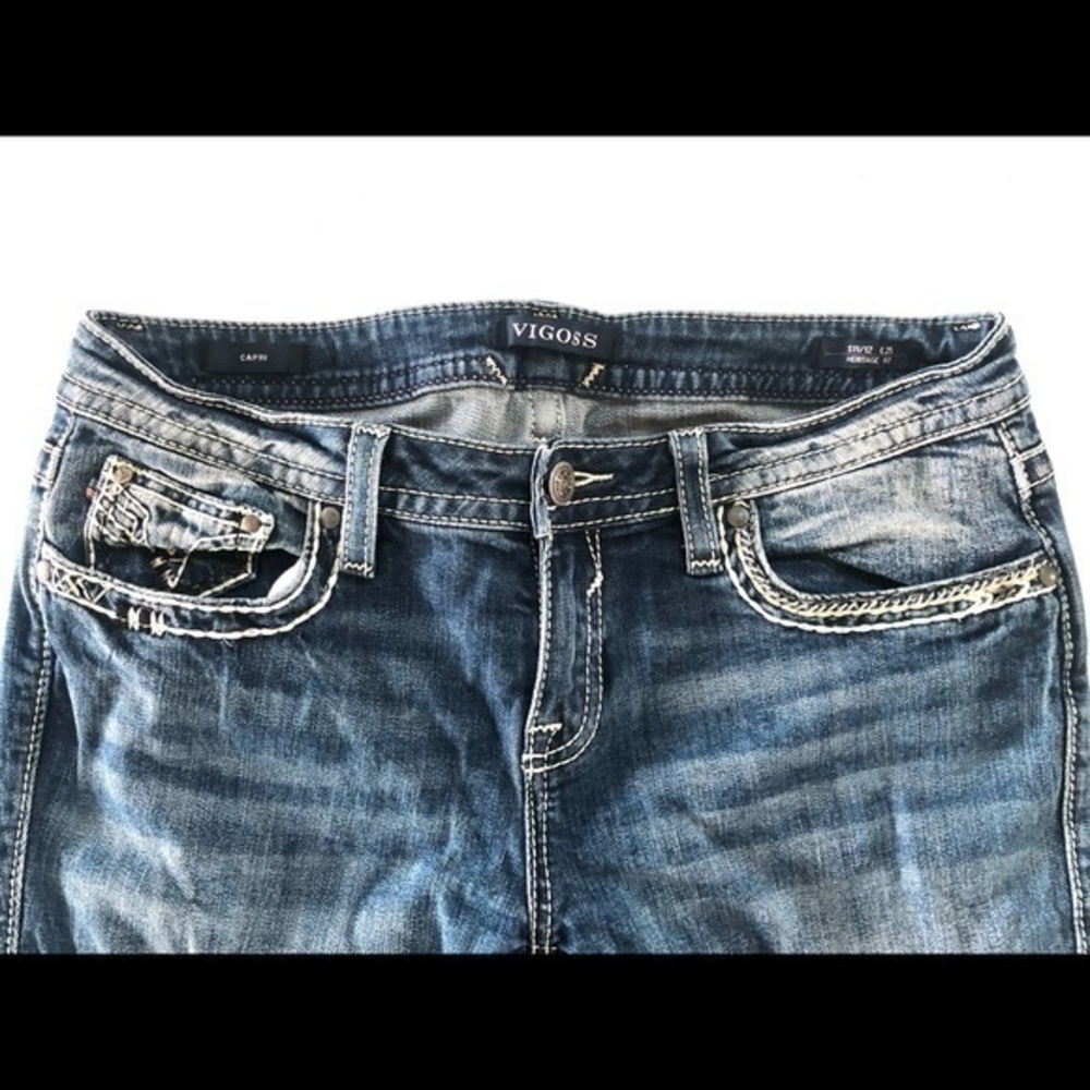Vigoss Capri Women's Jeans Size W11/12 X L25 - Picture 5 of 7